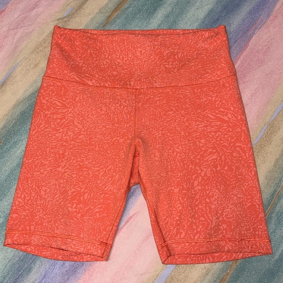 Lululemon Wunder Train High Rise Short Crunch Warm Coral size 10 - Picture 5 of 10